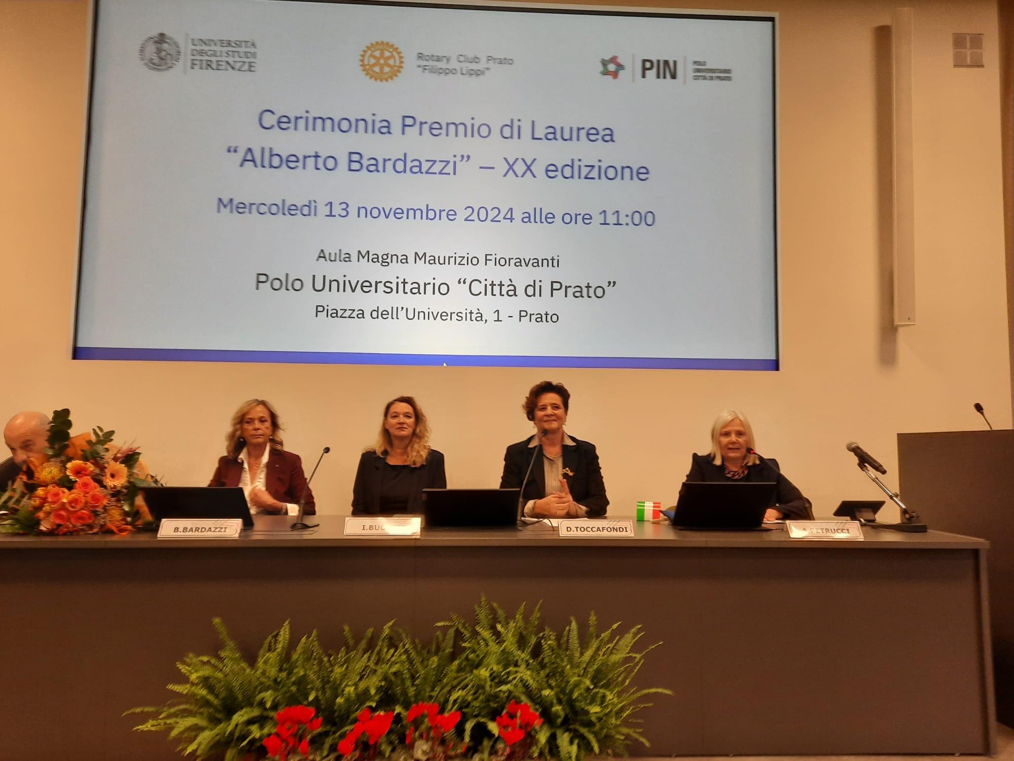 Premio Bardazzi, saluti istituzionali