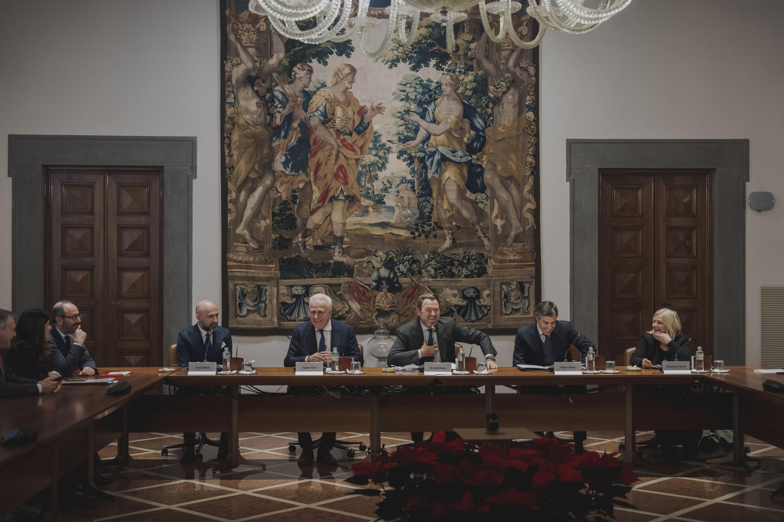 La foto della conferenza stampa di presentazione